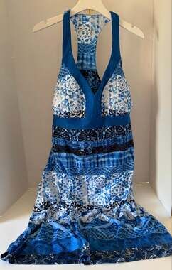 Women's Gerry Weber Sport Racerback Blue Hue Dress Sz L